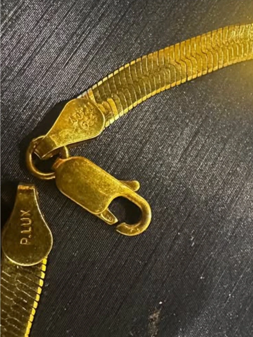 Thick 14K Gold dual tone bracelet gold silver diamond cut bracelet herringbone